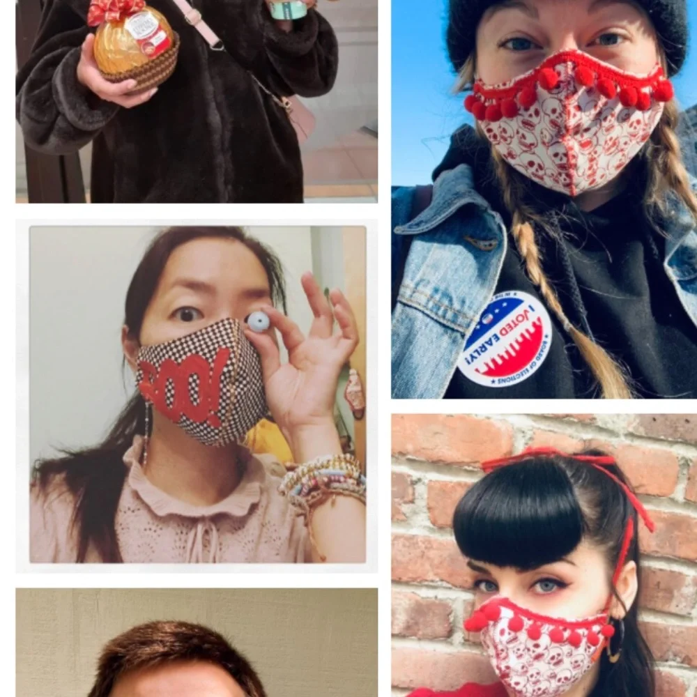 NWOT Handmade Reversible Cloth Face